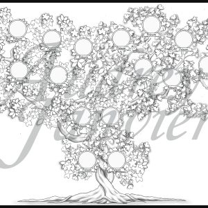 Je réalise votre arbre généalogique sur mesure. Un arbre élégant, original, unique