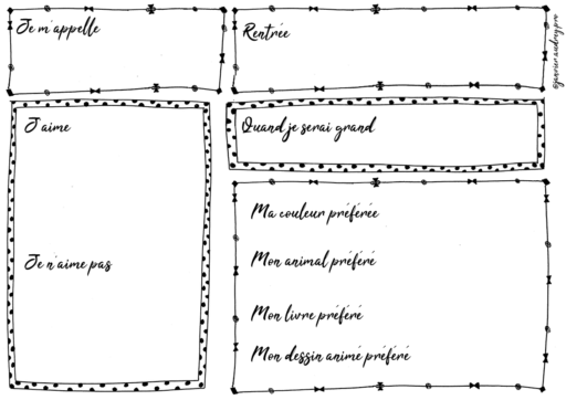 Modele de Pancarte pour la Rentrée