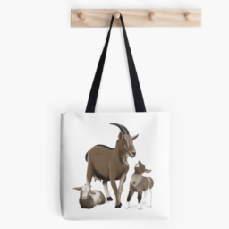 Image-promo_redbubble-Sac-Chevre-Collection Bonne nuit mon petit