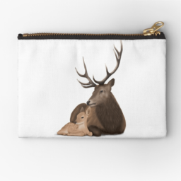 Image-promo_redbubble-trousse-cerf-Collection Bonne nuit mon petit