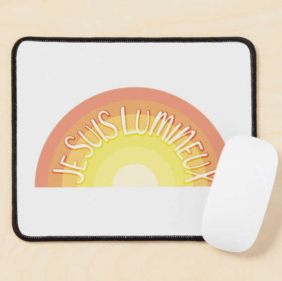 je suis lumineux, affirmation positive pour enfant, pour Grandir Zen, Collection redbubble