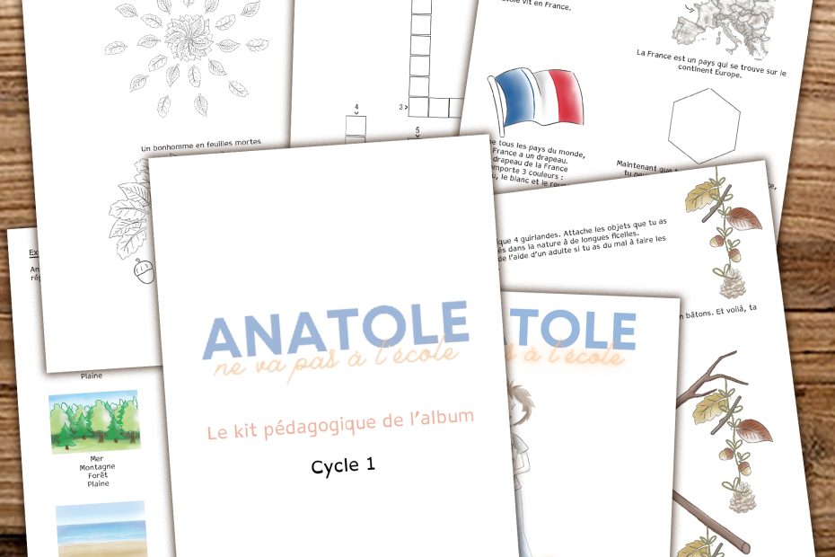kit pédagogique pour le livre Anatole ne va pas à l'école sur l'IEF
