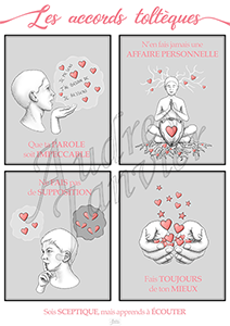 Affiche Les AccordsToltèques pour les enfantsShop sur la boutique Redbbuble