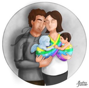 illustration Portrait Famille parange 