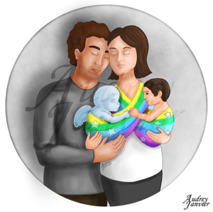 illustration Portrait Famille parange