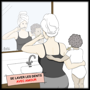 illustration BD se laver les dents