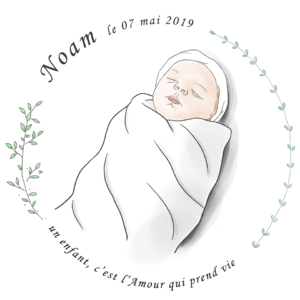 Faire Part de Naissance  illustré