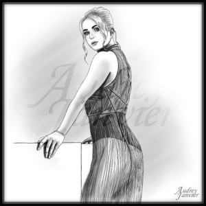 Elina Svitolina Tenniswoman dessin-Audrey-Janvier