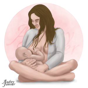 Allaitement illustration Portrait
