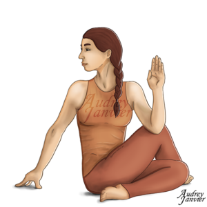 illustration de yoga