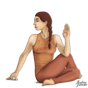 illustration de yoga Audrey Janvier